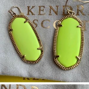 KS Neon yellow and orange Elle earrings